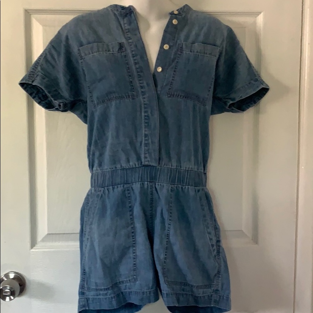 Denim romper